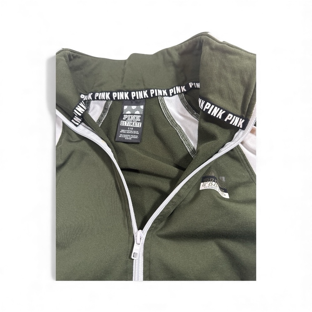 Pink By Victoria's Secret Pullover Sweatshirt 1/2 Zip Women's large
Olive Green - Picture 7 of 7